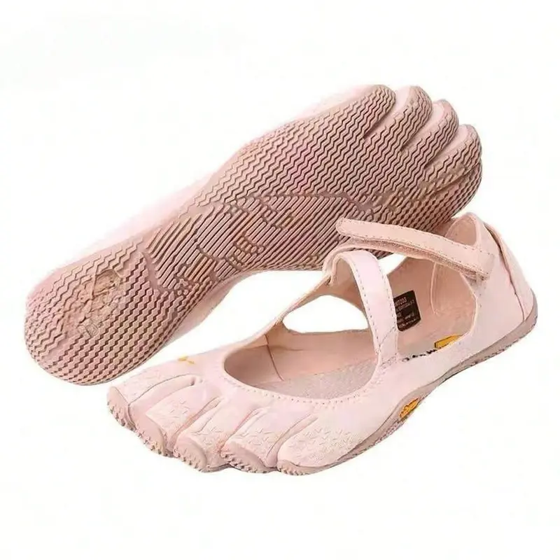 Women's Breathable Mesh Barefoot Ballet Flats with Split-Toe Design, Lightweight Slip-On Walking Shoes