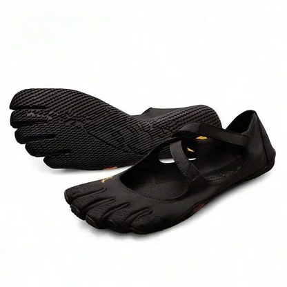 Women's Breathable Mesh Barefoot Ballet Flats with Split-Toe Design, Lightweight Slip-On Walking Shoes