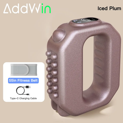 2026 Upgraded Cordless Fascia Ring Massager | Deep Tissue Muscle Recovery for Waist & Back | Adjustable Strap Fits Up to 55" Waist | Rechargeable & Portable