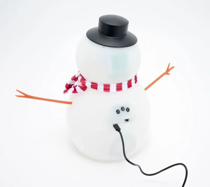 12" Animated Talking Snowman Christmas Decoration – Interactive Singing Snowman with LED Lights & Holiday Sounds