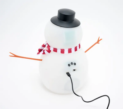 12" Animated Talking Snowman Christmas Decoration – Interactive Singing Snowman with LED Lights & Holiday Sounds