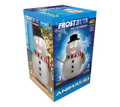 12" Animated Talking Snowman Christmas Decoration – Interactive Singing Snowman with LED Lights & Holiday Sounds