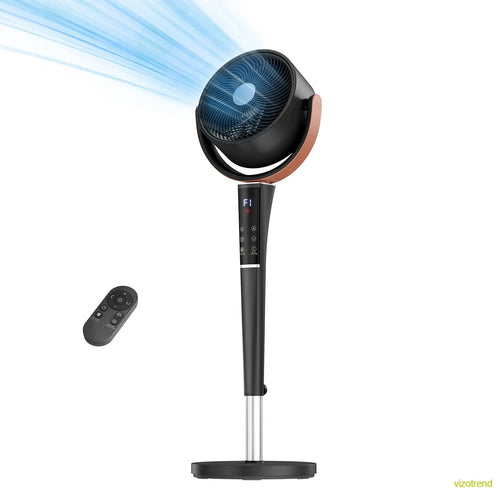 Bedroom Pedestal Fan, Quiet 20dB DC Air Circulator