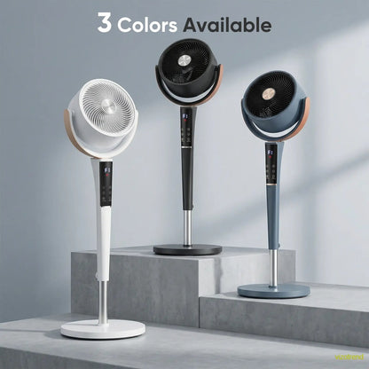 Bedroom Pedestal Fan, Quiet 20dB DC Air Circulator