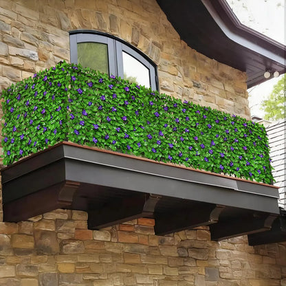 Expandable Artificial Ivy Lattice Privacy FenceScreen, Garden Fencing Panel with RealisticLeaves